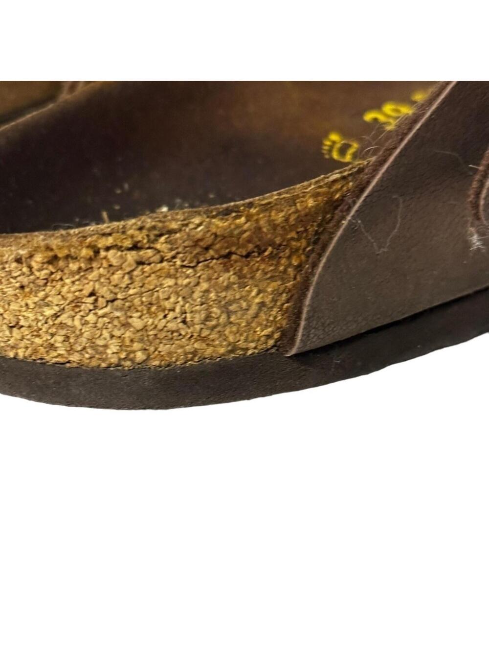 Birkenstock Gizeh Birkibuc Thong Sandals Brown Size 39 (US Women's 8-8.5) - Picture 14 of 16